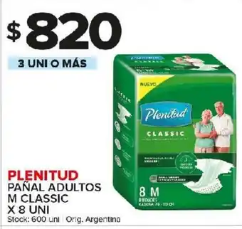Carrefour Maxi Plenitud Pañal Adultos M Classic x 8 uni oferta