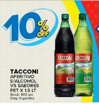 Carrefour Maxi Tacconi Aperitivo S/Alcohol Vs Sabores Pet x 1.5 Lt oferta