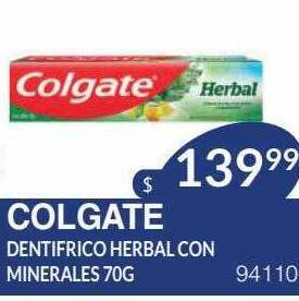 Masivos Colgate dentifrico herbal con minerales oferta