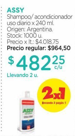 Farmacity Shampoo acondicionador assy forte x 400 ml oferta