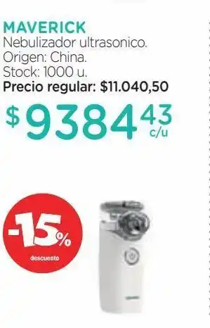 Farmacity Nebulizador maverick mesh ultrasónico oferta