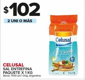 Carrefour Maxi Sal celusal entrefina x 1kg oferta