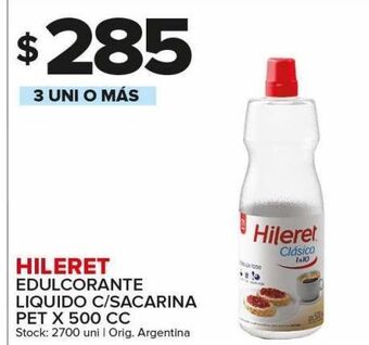 Carrefour Maxi Edulcorante hileret liquido c/sacarina 500cc oferta