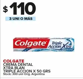 Carrefour Maxi Crema dental colgate xtra blanco triple acción 50g oferta