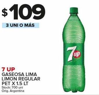 Carrefour Maxi Gaseosa 7up lima limón 1,5l oferta