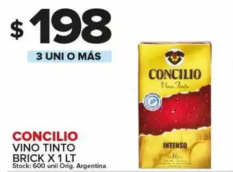 Carrefour Maxi Vino tinto concilio 1l brick oferta