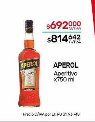 Nini Mayorista Aperol aperitivo oferta