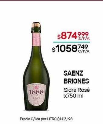 Nini Mayorista Saenz briones sidra rosé oferta