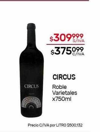 Nini Mayorista Circus roble varietales oferta