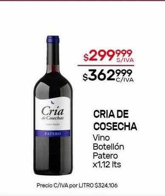 Nini Mayorista Cria de cosecha vino botellón patero oferta