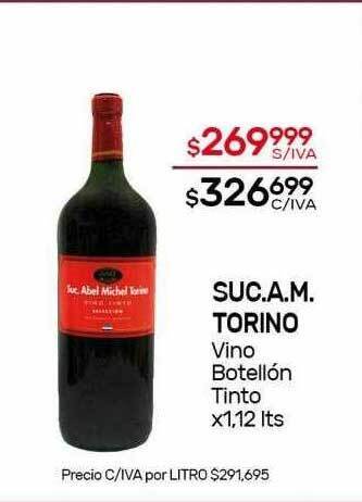 Nini Mayorista Suc.a.m. torino vino botellón tinto oferta