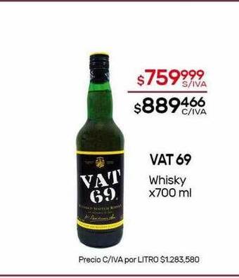 Nini Mayorista Vat 69 whisky oferta