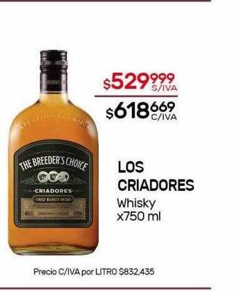 Nini Mayorista Los criadores whisky oferta