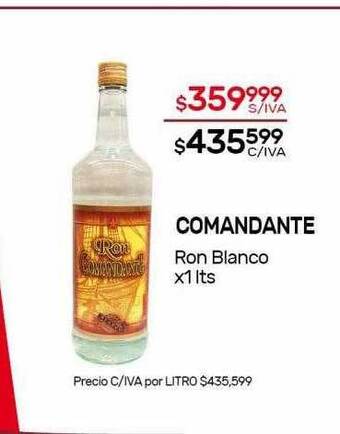 Nini Mayorista Comandante ron blanco oferta