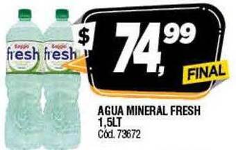 Supermercados Yaguar Agua mineral fresh oferta