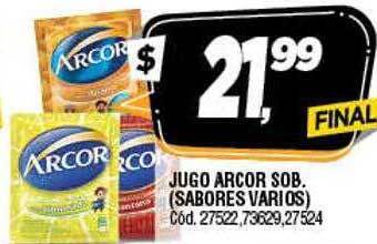 Supermercados Yaguar Jugo arcor sob. (sabores varios) oferta