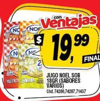 Supermercados Yaguar Jugo noel sob oferta