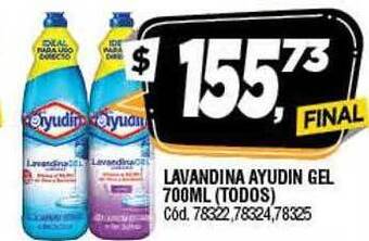 Supermercados Yaguar Lavandina ayudin gel oferta