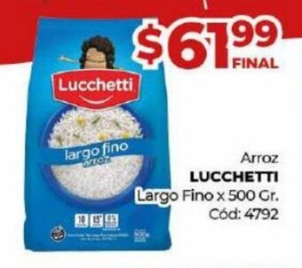 Diarco LUCCHETTI arroz oferta