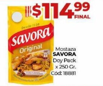 Diarco SAVORA mostaza oferta