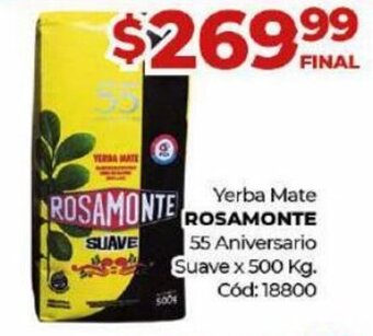 Diarco ROSAMONTE yerba mate oferta