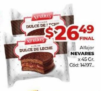 Diarco NEVARES alfajor oferta