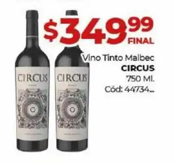CIRCUS vino tinto malbec