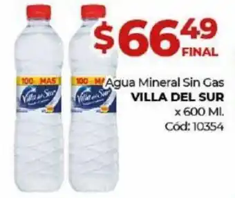 Diarco VILLA DEL SUR agua mineral sin gas oferta