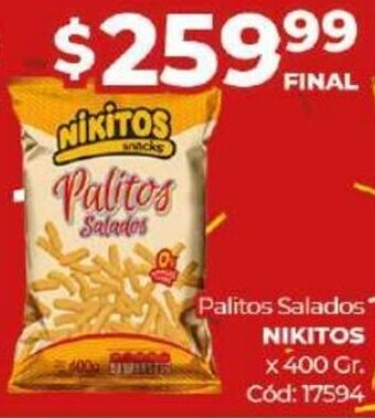 Diarco NIKITOS palitos salados oferta