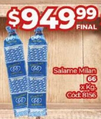 Diarco 66 salame milan oferta