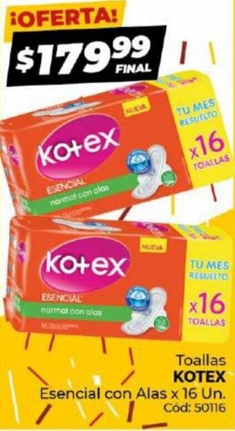 Diarco KOTEX toallas oferta