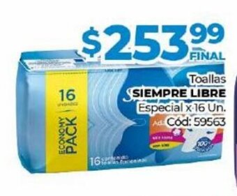 Diarco SIEMPRE LIBRE toallas oferta