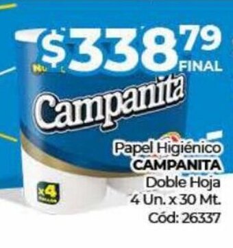 Diarco CAMPANITA papel higiénico oferta