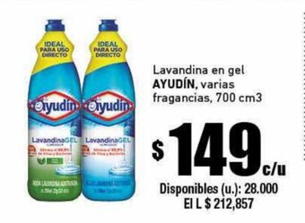 Cooperativa Obrera AYUDIN lavandina en gel oferta