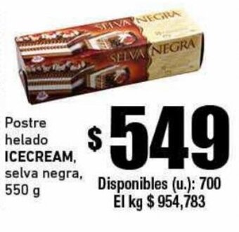 Cooperativa Obrera ICECREAM postre helado oferta