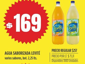 Supermercados Vea Agua saborizada levité oferta