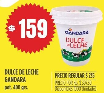 Supermercados Vea Dulce de leche gandara oferta