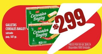 Supermercados Vea Galletas cereales bagley oferta