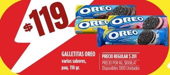 Supermercados Vea Galletitas oreo oferta
