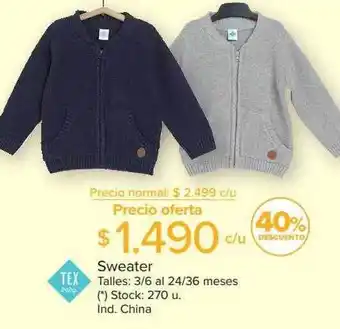 Carrefour Sweater 40% descuento oferta