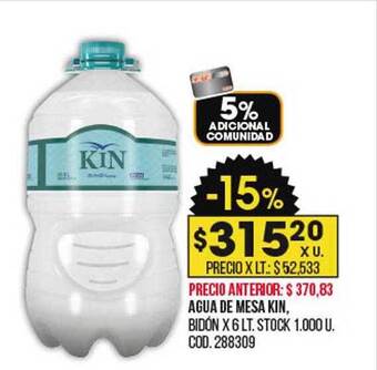 Coto Agua de mesa kin oferta