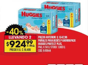 Coto Pañales para bebés p ahorrapack huggies protect plus oferta