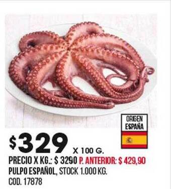 Coto Pulpo español oferta