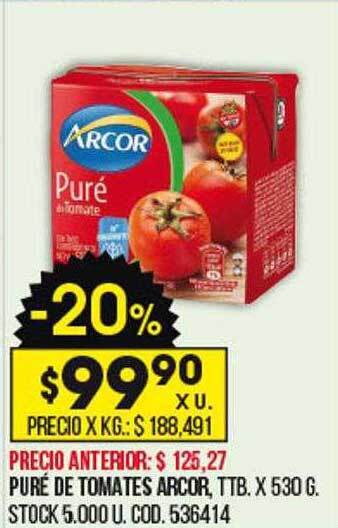 Coto Puré de tomates arcor oferta