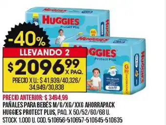 Coto Pañales para bebés m g xg xxg ahorrapack huggies protect plus oferta