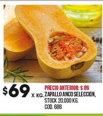 Coto Zapallo anco selección oferta