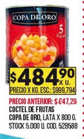 Coto Coctel de frutas copa de oro oferta