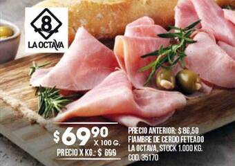 Coto Fiambre de cerdo feteado la octava oferta