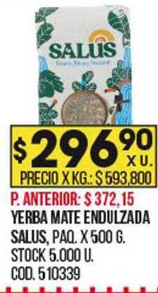 Coto Yerba mate endulzada oferta