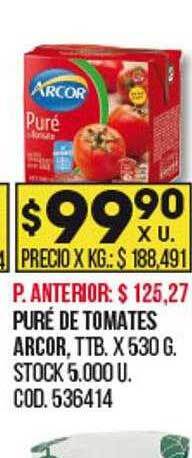 Coto Puré de tomates arcor oferta